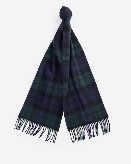 barbour new check tartan scarf