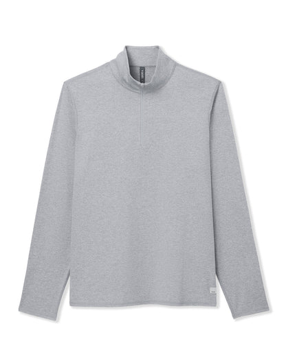 Vuori Ponto 1/2 Zip Mock Neck Ink Heather