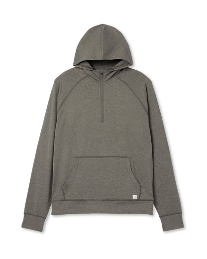 Vuori Ponto Performance 1/2 Zip Hoodie Warm Grey Heather