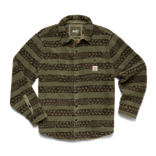 Hanko Stripe : Lichen Green / Croc Brown / M
