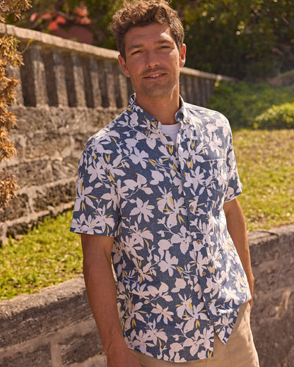 M SS LR Blossom Bay Sportshirt