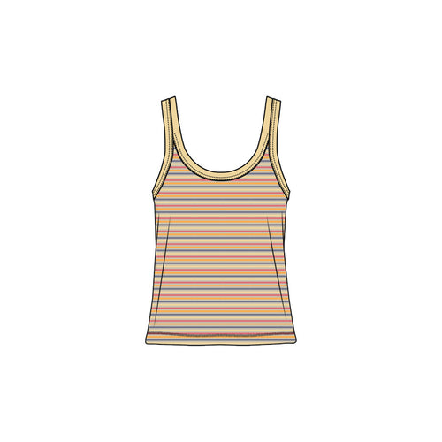 vanilla bean stripe / XS