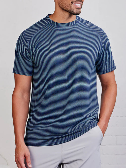 Classic Navy Heather/Tropical Blue / M
