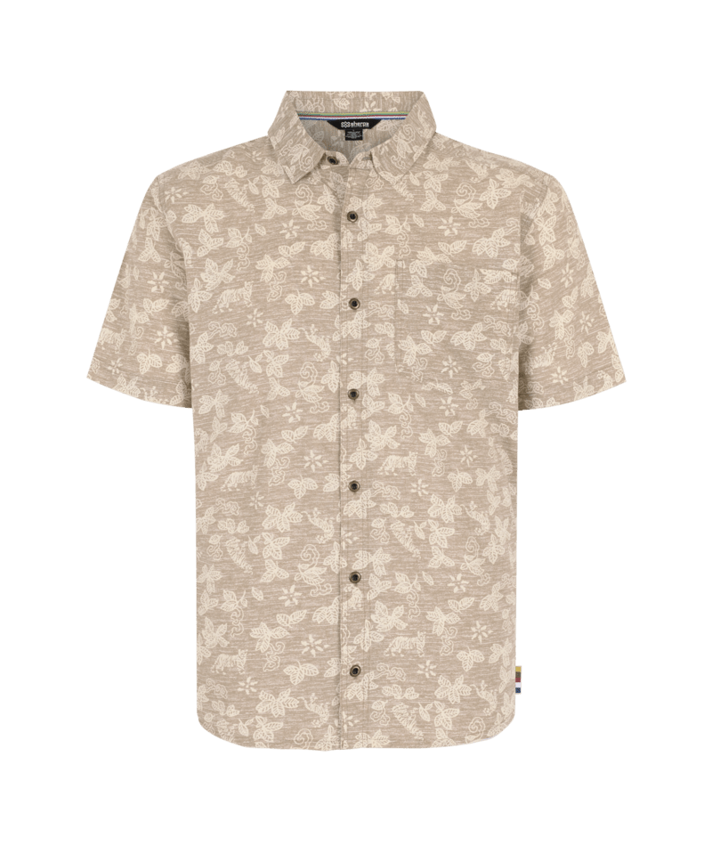Sherpa Adventure Gear M Tiger Floral Ss Shirt BARDIYA SAND