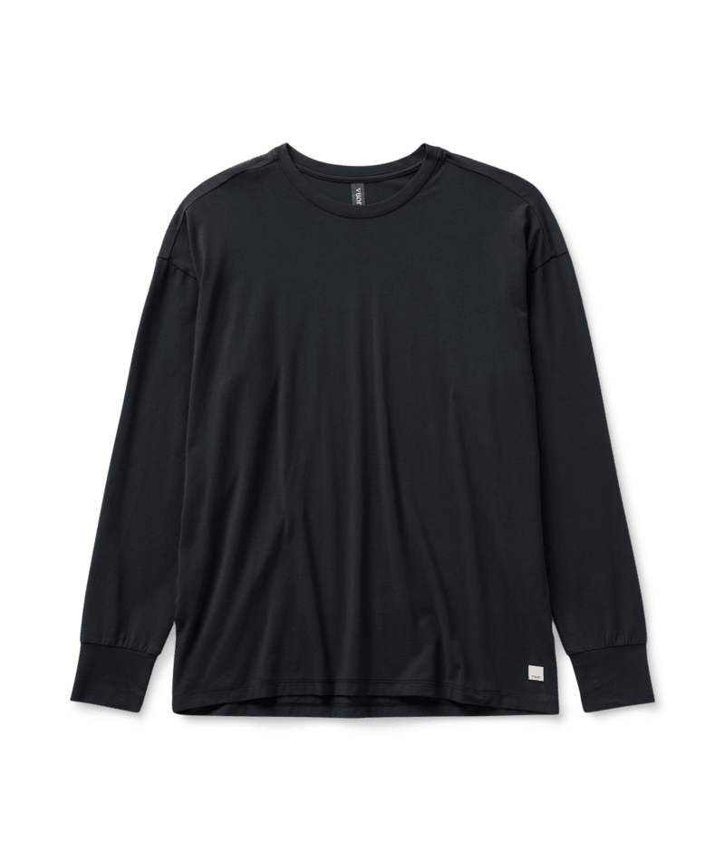 Vuori Longsleeve Feather Tee White