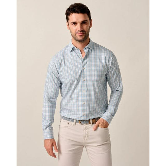 Johnnie-o Performance Button Down Shirt - Ferdinand White
