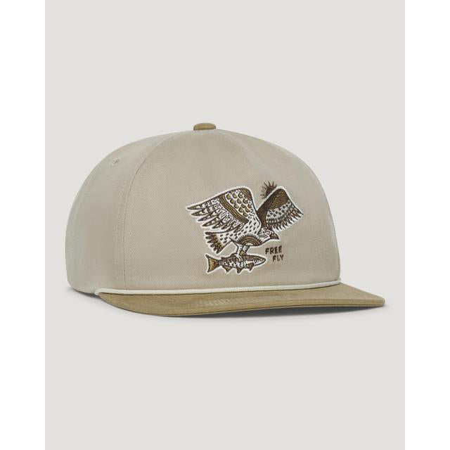 Free Fly Apparel Osprey Catch Snapback Hat Desert Tan / Dark Khaki