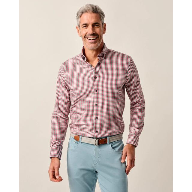 Johnnie-o Performance Button Down Shirt - Kirtland Red