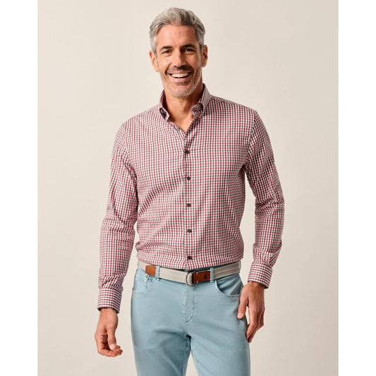 Johnnie-o Performance Button Down Shirt - Kirtland Red