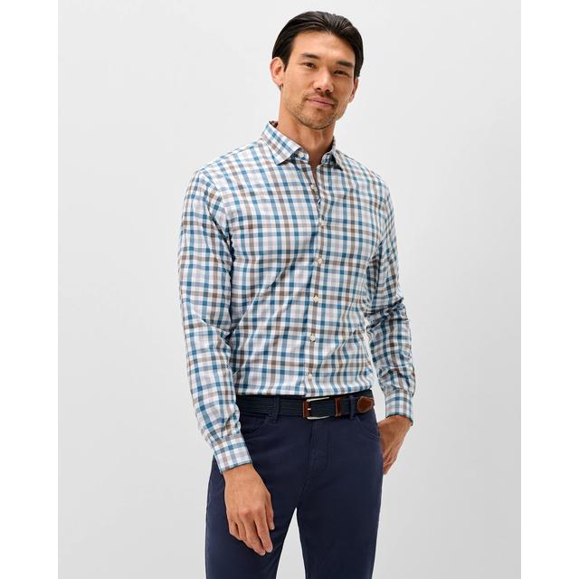 Johnnie-o Everyday Performance Button Down Shirt - Cay Exploded Gingham White