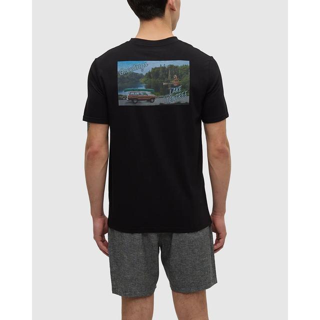 Tentree Lake Tentree T-shirt Meteorite Black Lake Day