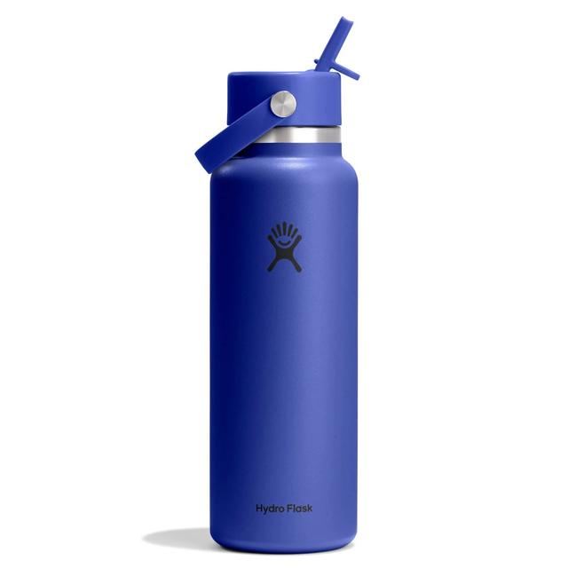 Hydro Flask 40 Oz Wide Mouth With Flex Straw Cap - Capri Blue