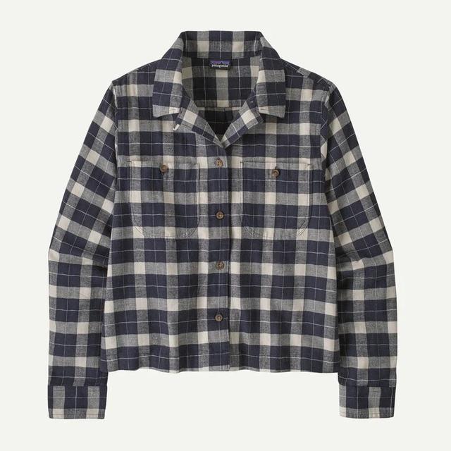 Patagonia Lightweight Fjord Flannel Camp Shirt Smolder Blue