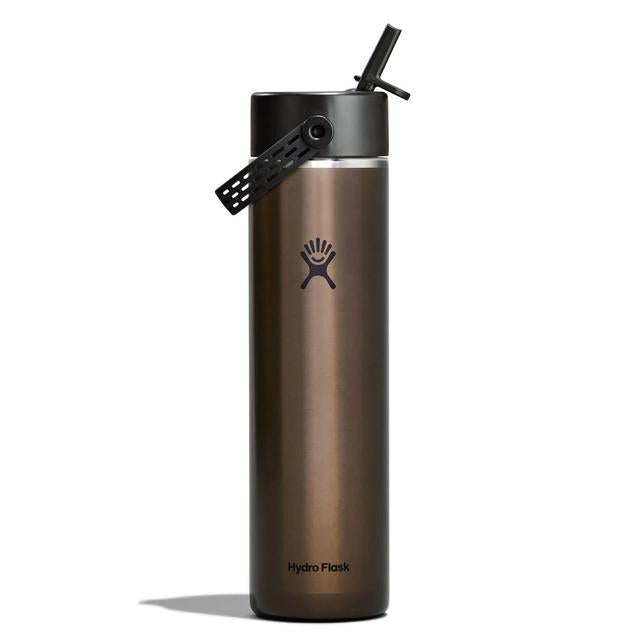 Hydro Flask Lightweight Bottle With Flex Straw Cap - 24 Oz - Obsidian