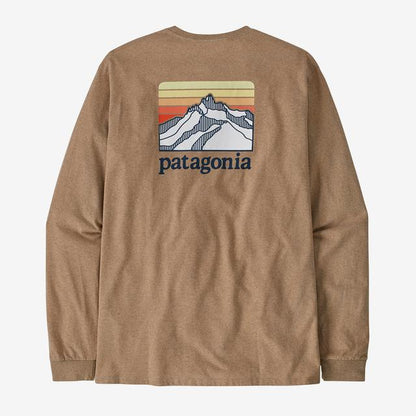 Patagonia M's L/s Line Logo Ridge Responsibili-tee GRBN