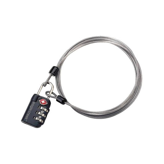 Eagle Creek 3-dial Tsa Lock & Cable Graphite