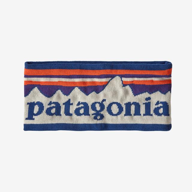 Patagonia Powder Town Headband Fitz Roy Sunrise Knit: Birch White
