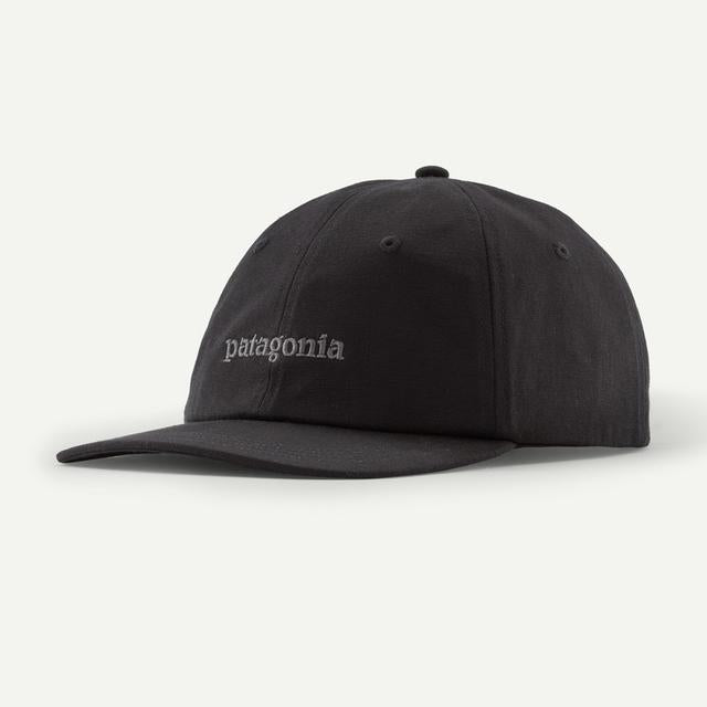 Patagonia Fitz Roy Icon Trad Cap Text Logo: Ink Black