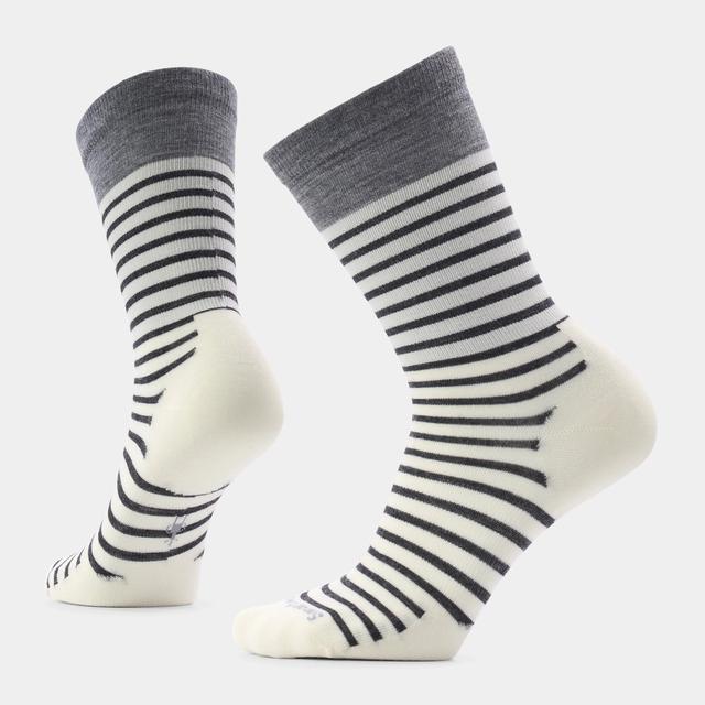 Smartwool Everyday Pin Stripe Crew Socks Natural