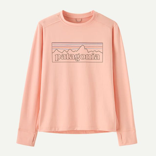 Patagonia Long Sleeved Capilene Silkweight T Shirt Sunlit Pink
