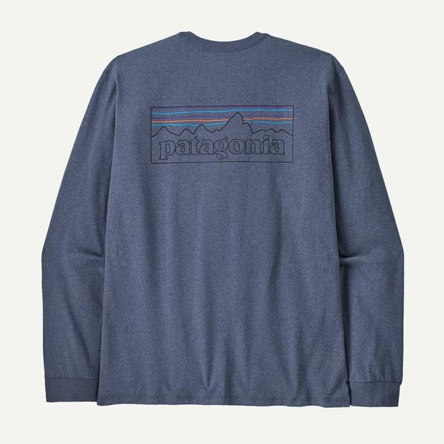 Patagonia L/s P-6 Logo Responsibili-tee Current Blue