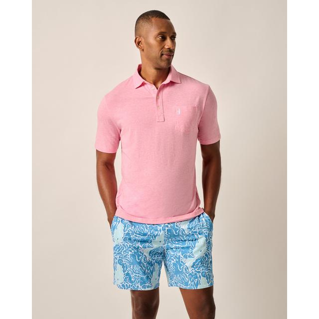 Johnnie-o The Heathered Original Polo 2.0 Petal