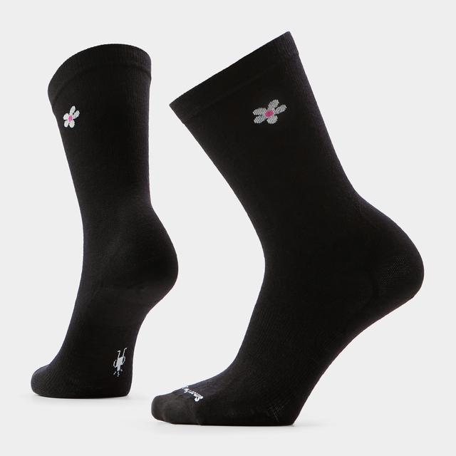 Smartwool Everyday Groovy Bloom Crew Socks Black