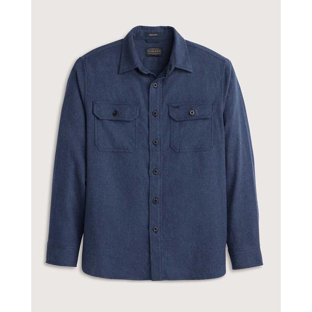 Pendleton Burnside Cotton Flannel Shirt Navy Heather
