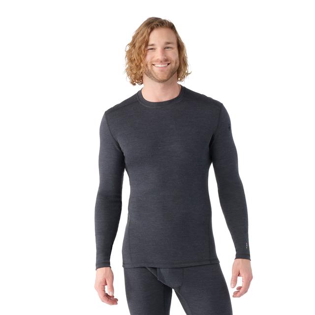 Smartwool Mens Classic Thermal Merino Base Layer Crew CHARCOAL HEATHER
