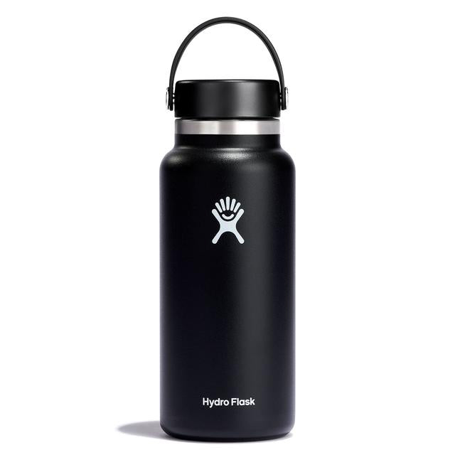 Hydroflask 32 0z Wide Flex Cap BLACK