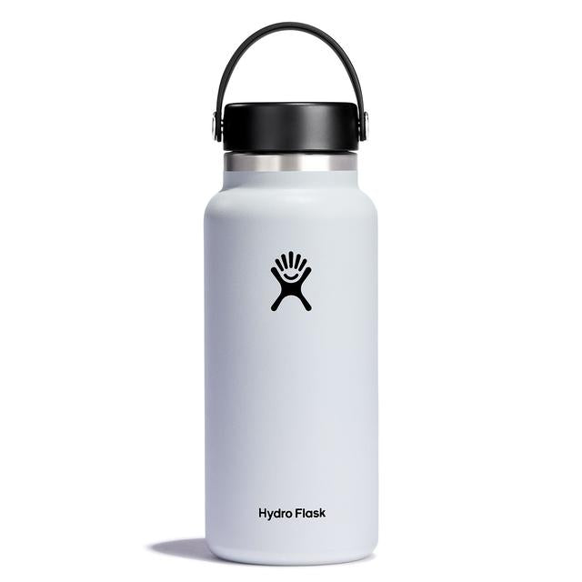 Hydroflask 32 0z Wide Flex Cap WHITE