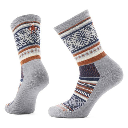 Smartwool Everyday Fair Isle Sweater Crew Socks Light Gray