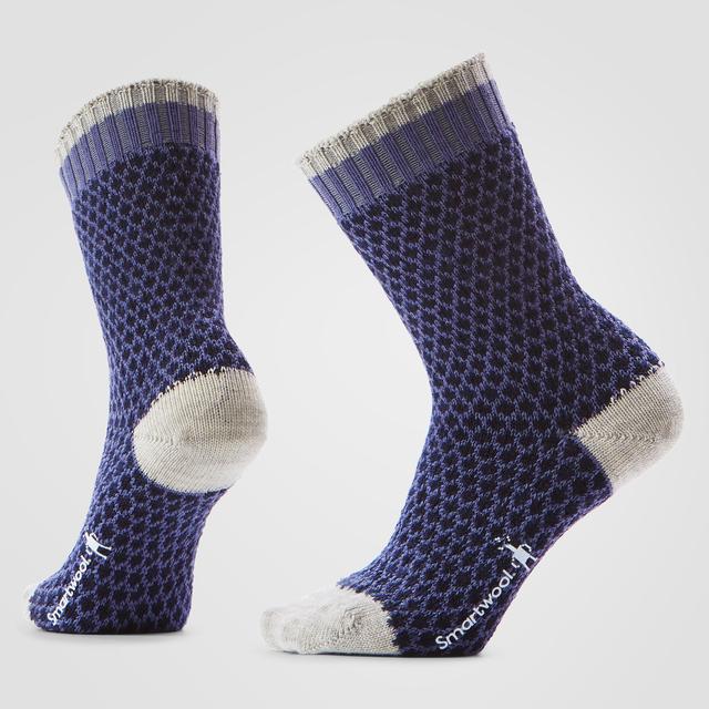 Smartwool Unisex Everyday Cozy Popcorn Polka Dot Crew Socks Nightfall Blue