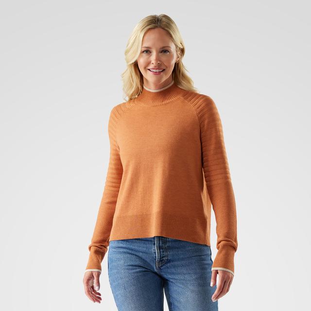 Smartwool Edgewood Mock Neck Sweater Terracotta Heather