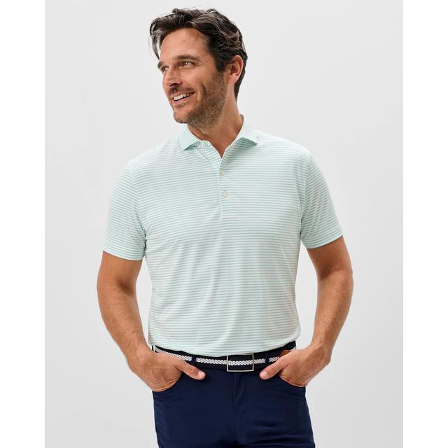 Mens Michael Striped Jersey Performance Polo JOHNNIE-O