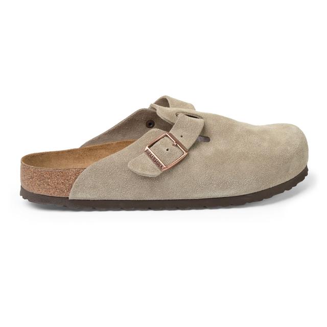 Birkenstock Boston Sfb Taupe Suede Reg