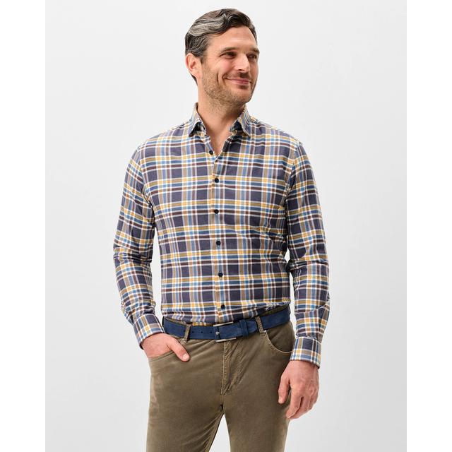 Johnnie-o Performance Flannel Button Down Shirt - Lakeridge Plaid Navy