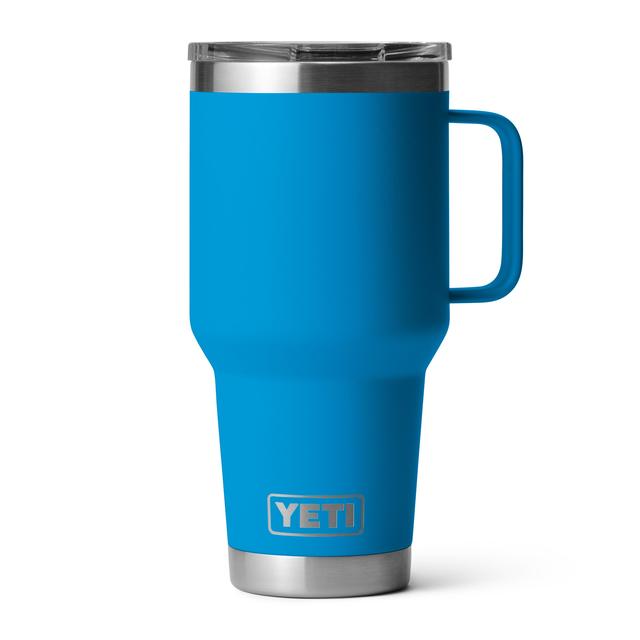 Yeti Rambler 30 Oz Travel Mug Big Wave Blue