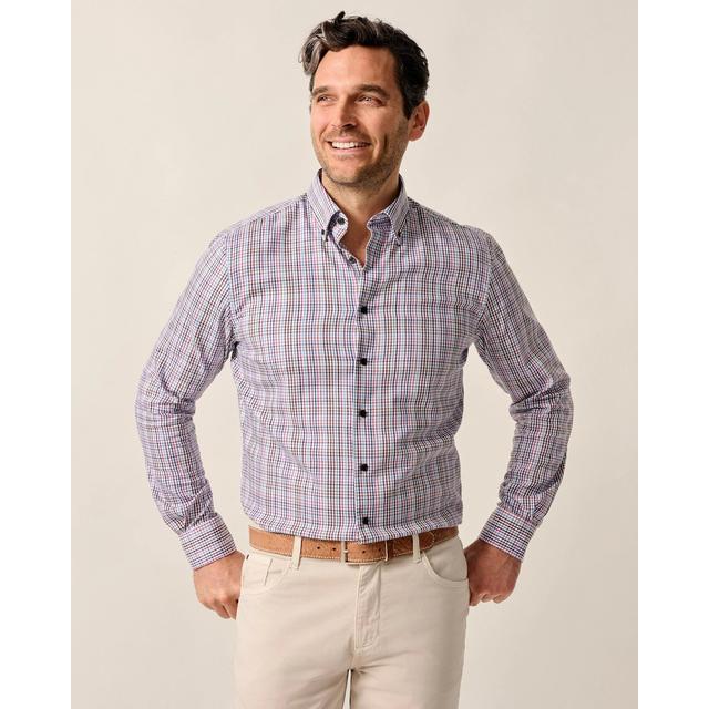 Johnnie-o Performance Button Down Shirt - Adelson Brown
