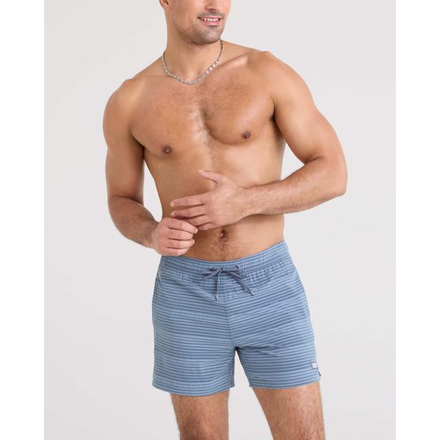 Saxx Oh Buoy 2n1 Swim Shorts India Ink/Blue Stripe