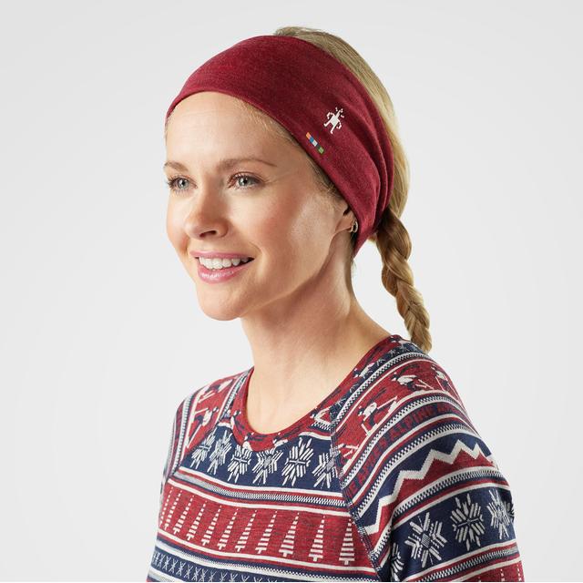 Smartwool Unisex Thermal Merino Reversible Headband Deep Navy/Currant Heather