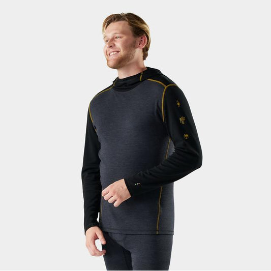 Smartwool Classic Thermal Merino Base Layer Hoodie Charcoal/Honey Gold