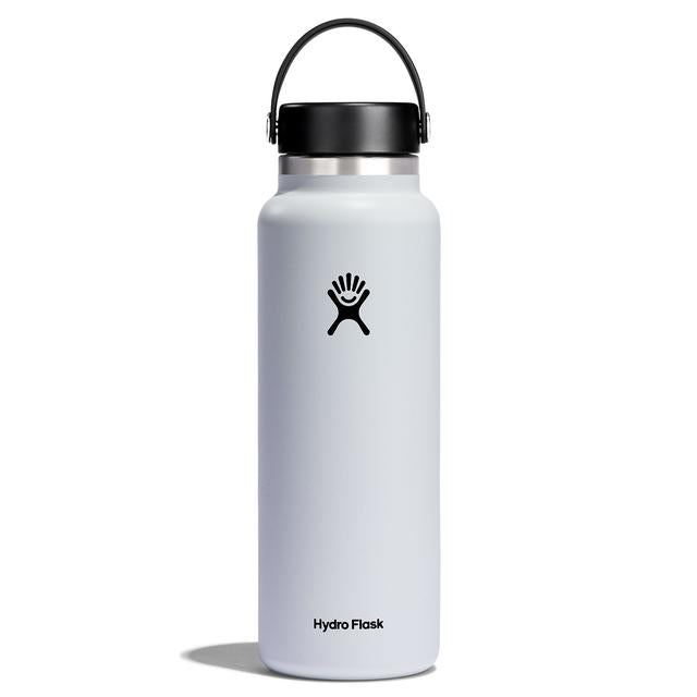 Hydroflask 40 Oz Wide Flex Cap WHITE