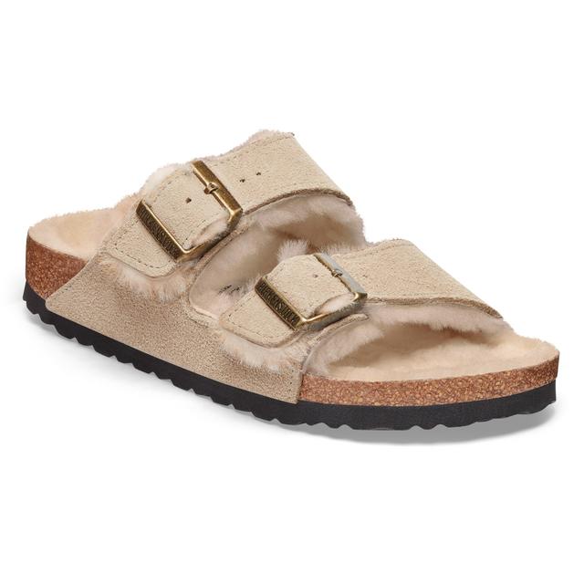 Arizona Shearling Taupe/Sandcastle Narrow Birkenstock