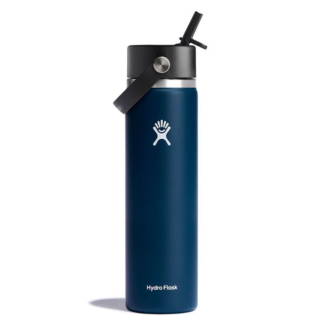 Hydroflask 24 Oz Wide Mouth With Flex Straw Cap INDIGO