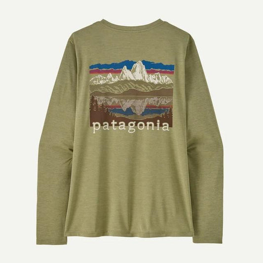W's L/S Cap Cool Daily Shirt - Fitz Roy Foothills Patagonia