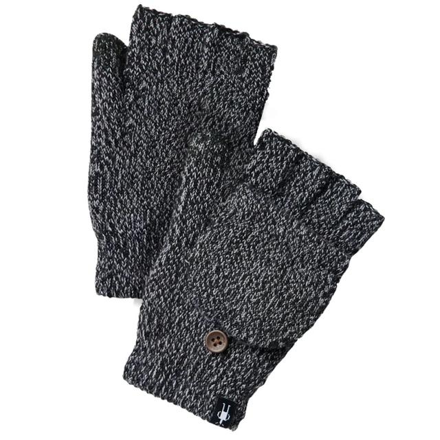 Smartwool Knit Flip Mitten Black Black