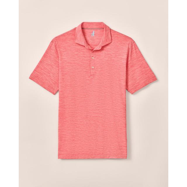 Johnnie-o Mens Huron Solid Featherweight Performance Polo Pink