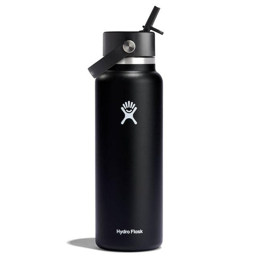 Hydroflask 40 Oz Wide Flex Straw Cap BLACK