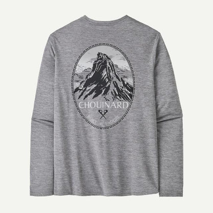 Patagonia L/s Cap Cool Daily Graphic Shirt - Lands Feather Grey